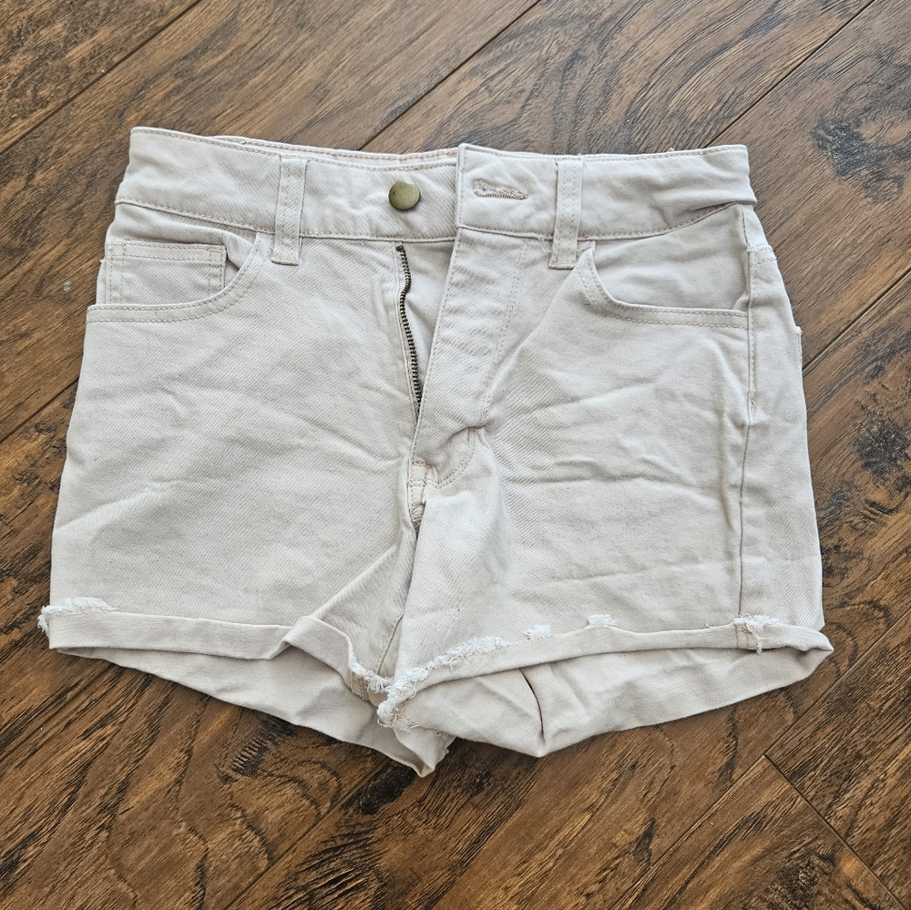 Melissa & Marley pastel pink jean shorts